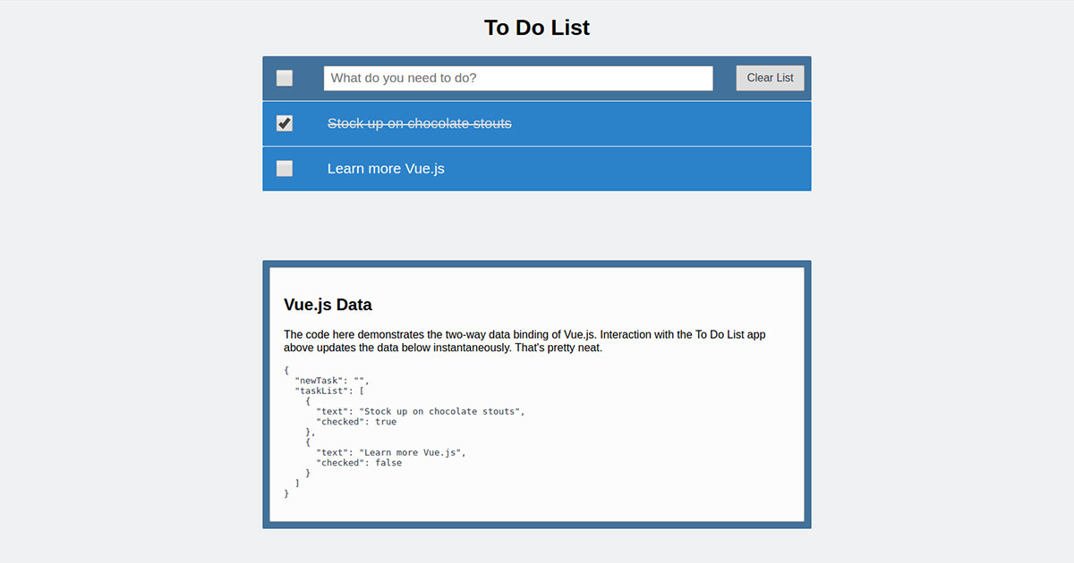 To Do List in Vue.js | Toma Nistor